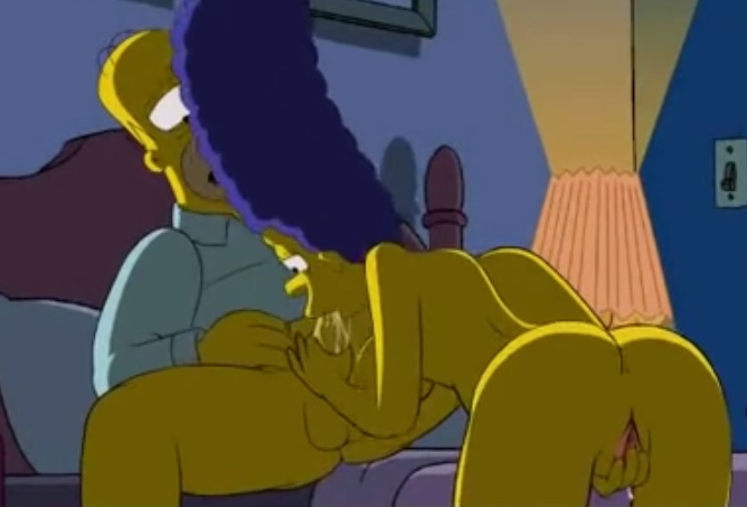 Homero Simpson follando a Marge corrida xxx