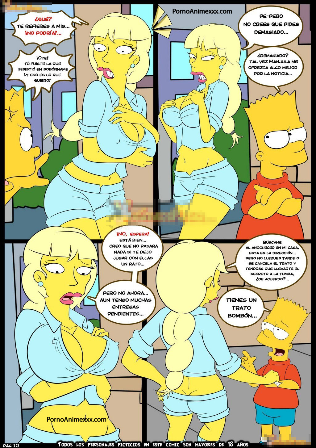 comico porno Simpson