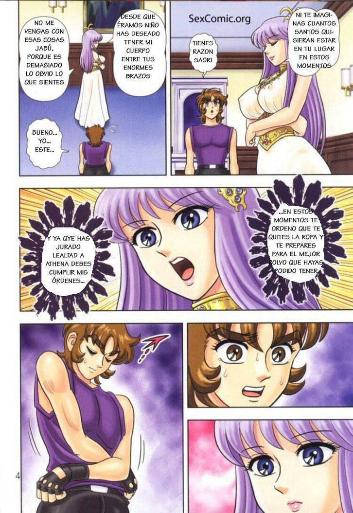 Athena Anime Porn - comic xxx caballeros del zodiaco Fenix se folla a diosa atena